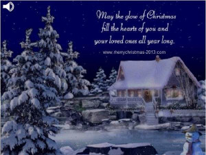 Snowfall Night Christmas Greetings Words for Friends with Christmas ...