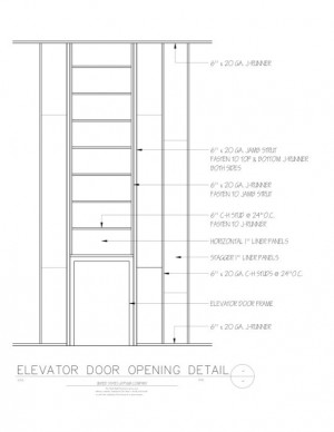 Elevator Shaft Wall Details