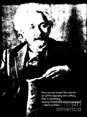 quote stripes with plaid 1931 litho poster albert einstein quote ...