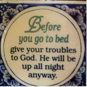 Before you go to bed...
