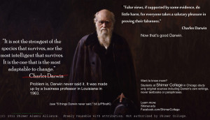 Did Charles Darwin say this? “It is not the strongest of the ...