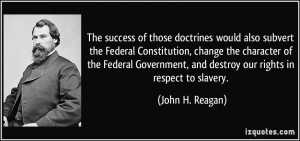 The success of those doctrines would also subvert the Federal ...
