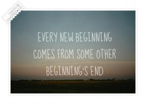New beginning comes quote