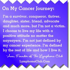 Cancer Survivor Quotes: On My Cancer Journey: I’m a survivor ...