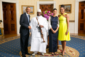 Yahya Jammeh és Barack Obama találkozása. Forrás: wikipédia