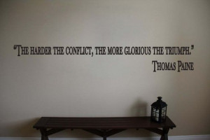 Thomas Paine Inspirational Classroom Educational Quote Vinyl Wall ...