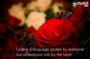 Love language quote picture with love sms message to understand love ...