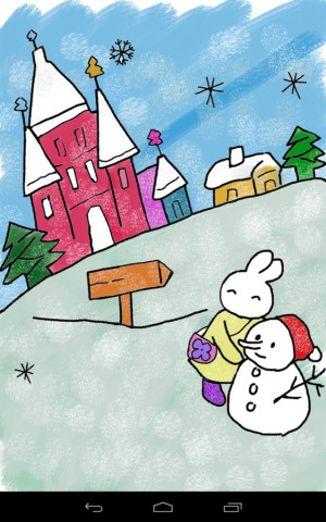 Kids Paint Christmas Cards - screenshot