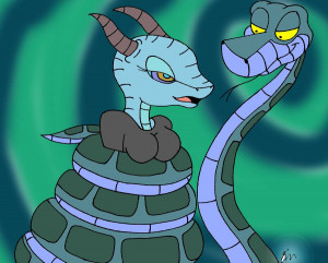Kaa And Dragon Gal Painted Lol