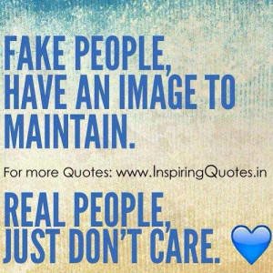 Quotes on Fake People and Real People Thoughts, Images Wallpapers ...
