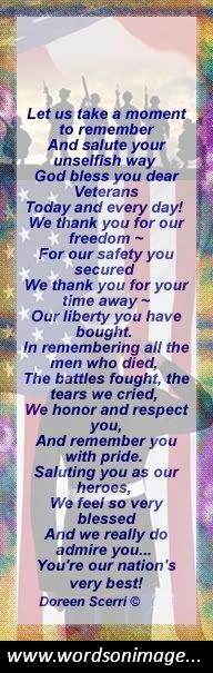 Veterans day quotes poems