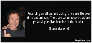 More Frank Stallone Quotes