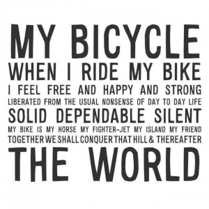 My bicycle quote