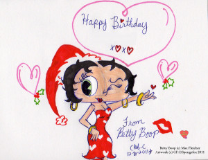 Betty Boop Christmas Birthday