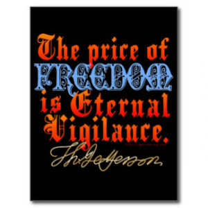 Eternal Vigilance Postcard