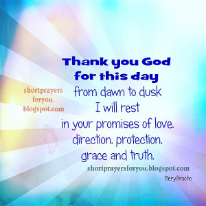 New day, new prayer thank you God for this day, free christian quotes ...
