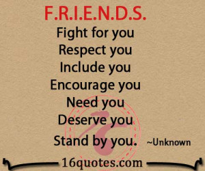 fight for you respect you include you encourage you