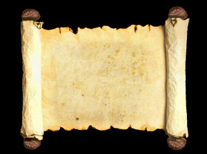 Real Old Scroll Paper
