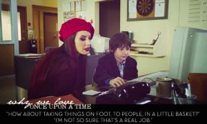 Henry: How about taking things on foot, to people, in a little basket ...