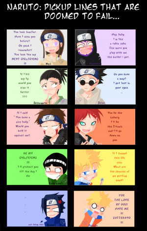Naruto - Pickup lines by Uberzers