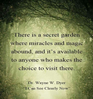 There is a secret garden...