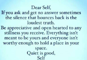 Dear Self.