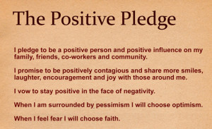The Positive Pledge