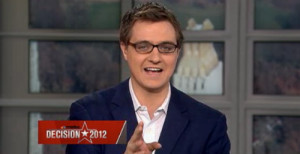 ... is this man-woman who fills in for Maddow on MSNBC (Chris Hayes