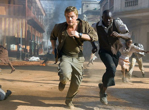 Leonardo DiCaprio and Djimon Hounsou in 