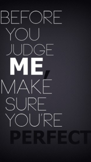 Don’t Judge Me iPhone Wallpaper