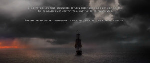 ... boundaries between noise and sound are conventions... (Cloud Atlas