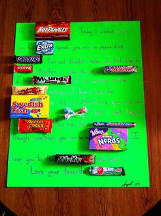 My candy card I made for my boyfriend on Sweetest day. :)