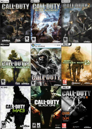 games battlefield series the sims series call of duty series