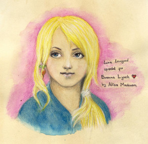 Sweet Luna Lovegood (Evy Lynch) from Harry Potter. by Krinna