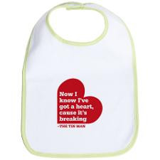 The Tin Man Heart Quote Bib for