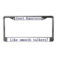 Court Reporters: Court Report License Plate Frame for
