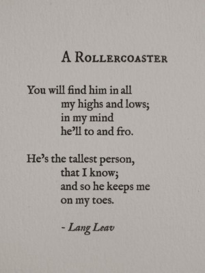 love | is a roller coaster