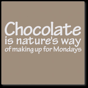 ... decals » wall quotes decals » wall quote decal - chocolate, Mondays