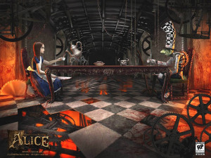 Alice in Queen of Hearts Land. Alice face off the Mad Hatter.