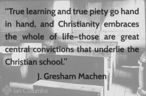 From a lecture given by Dr. J. Gresham Machen at the Educational ...