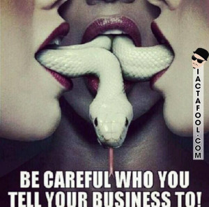 Be careful...