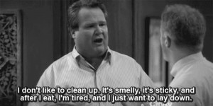 Or cleaning up broken crockery for that matter (because all your ...