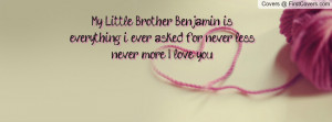 Love my Brother Quotes For Facebook i Love You Facebook Quote