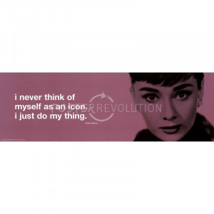 Title: Audrey Hepburn (Icon Quote) Movie Poster Print