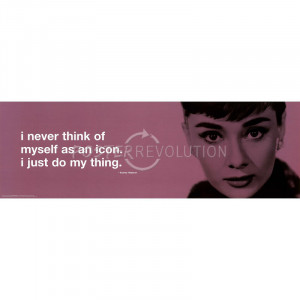 Title: Audrey Hepburn (Icon Quote) Movie Poster Print