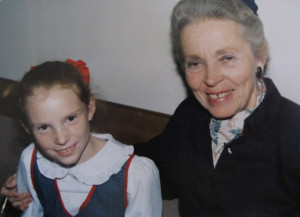 year-old Gretchen with Elisabeth Elliot in the early 1990's