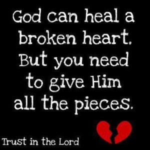 Jesus heals hearts.