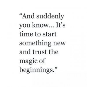 new beginnings