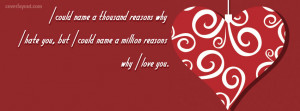 Hate Love Quotes For Facebook View facebook cover