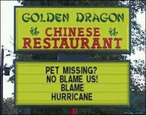 Hurricane Irene Devastates Chinese Restaurant Industry
